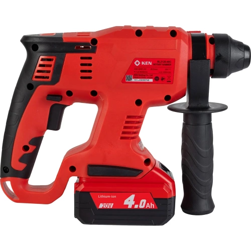 Перфоратор KEN BL2120-40C (20V 4.0AhВ) с регулировкой оборотов, 3-22 мм, 0-1400об/мин 115.413.9405 фото 7