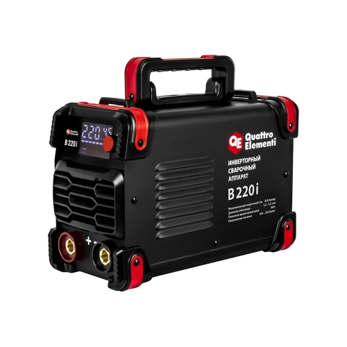 Аппарат электродной сварки QUATTRO ELEMENTI B 220i (220А, электроды до 5.0 мм, LED дисплей, TIG-Lift) 922-647