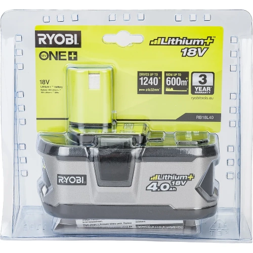 Аккумулятор Ryobi ONE+ RB18L40 4.0Ач 5133001907 фото 3
