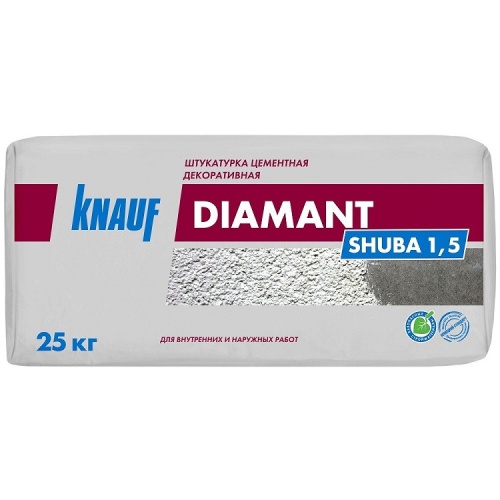 Штукатурка цементная декоративная Knauf Диамант Шуба 1,5 мм 25 кг