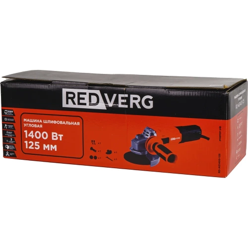 Машина шлифовальная угловая REDVERG RD-AG1400-125 00006692875 фото 10