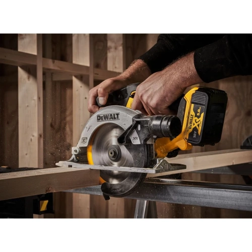 Аккумуляторная дисковая пила Dewalt DCS565P2, 18 В, 165 мм, 4950 об/мин, с 2 АКБ 5 Ач и ЗУ, в кейсе TSTAK DCS565P2-QW фото 9