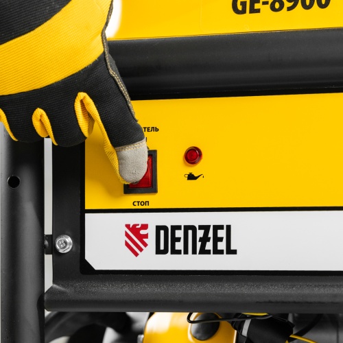 Генератор бензиновый GE 8900, 8.5 кВт, 220 В/50 Гц, 25 л, ручной старт Denzel фото 14