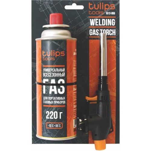 Газовая паяльная горелка для цангового баллона Tulips Tools с баллоном IG13-055 фото 5