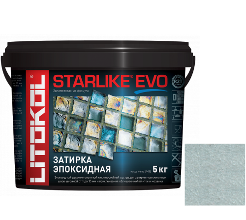 Затирка эпоксидная для швов Litokol Starlike Evo S.400 Verde Salvia 5 кг