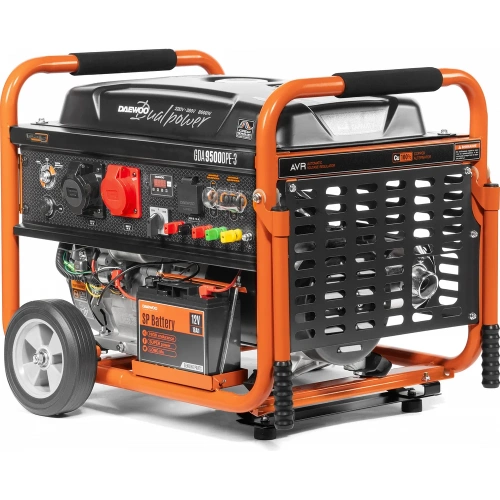 Бензиновый генератор с функцией Dual Power Daewoo GDA 9500DPE-3 фото 7
