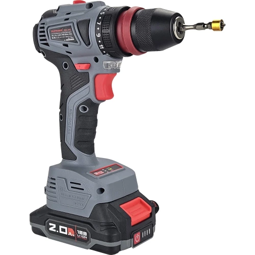 Аккумуляторный бесщеточный шуруповерт Profipower MKBL-18BM Li-ion-2шт, 18В, 2.0Ач, съемный патрон, З/У, 0.8-10 мм, кейс T0057 фото 6