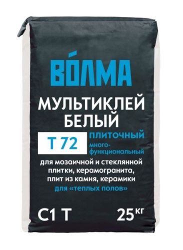 Клей плиточный Волма МультиКлей Белый, 25 кг