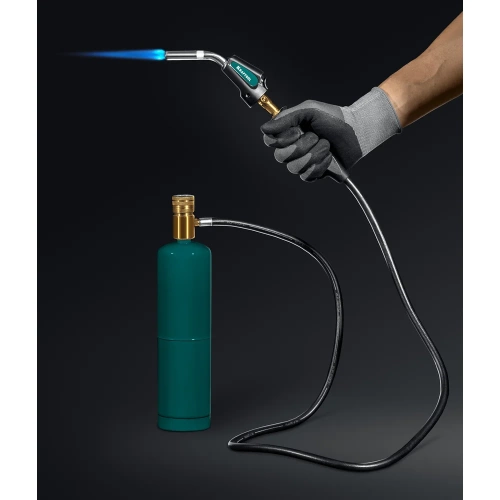 Газовая горелка KRAFTOOL KS-8000 Blue Fire с пьезоподжигом на баллон, шланг 1.4м, 2000C 55512 фото 6