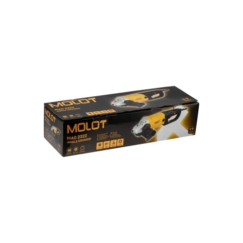 Двуручная углошлифмашина MOLOT MAG 2322 в коробке, 1900 Вт, 230 мм, 6500 об/мин 1335590 фото 3