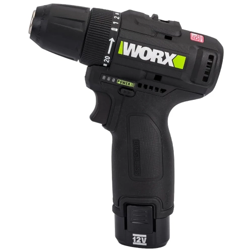 Аккумуляторная дрель-шуруповерт WORX Professional 12В, 38Нм, 2Ач х2 + 1,5 А WE210.2 фото 5