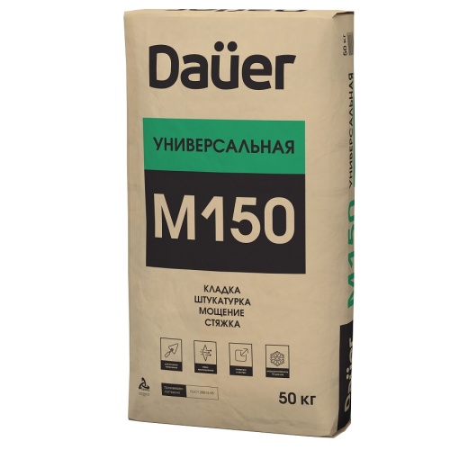 Сухая смесь Dauer М-150 универсальная 50 кг зимняя фото 3