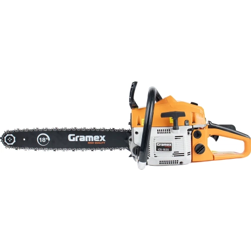 Пила бензиновая цепная Gramex CS-1835 2,5 кВт, 3,5 л.с, шины 18 дюймов/45 cм 0,325 дюйма, 1,3 мм-72 зв 1/2 29647 фото 3