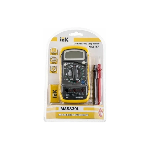 Цифровой мультиметр IEK Master MAS830L TMD-3L-830 3669447 фото 11