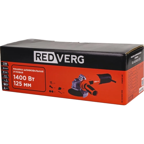 Машина шлифовальная угловая REDVERG RD-AG1400-125E 00006692876 фото 10