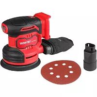 Аккумуляторная эксцентриковая шлифмашина WORTEX COS 1218-1 E ALL1 SOLO 1333435