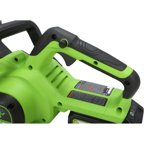 Цепная пила аккумуляторная GreenWorks GD24CS30, 24V, 30см, бесщеточная, c 1хАКБ 2 Ач c USB и ЗУ 2007007USB2 фото 11