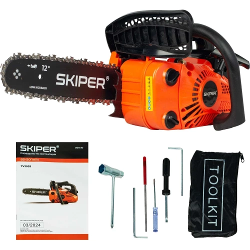 Бензопила SKIPER TV3003 (30 см /12", 0.375"/ 3/8", 1.3 мм, 44 зв. 1.5 кВт/ 2.0 лс) 00-00022797 фото 10