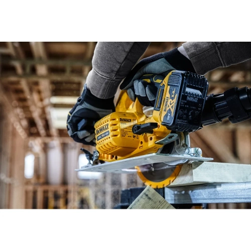 Аккумуляторная дисковая пила Dewalt DCS570P2, 18 В, 184 мм, 5500 об/мин, с 2 АКБ 5 Ач и ЗУ, в кейсе TSTAK DCS570P2-QW фото 8