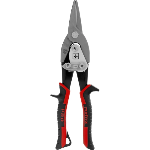 Ножницы по металлу Matrix PRO 250 мм, прямой рез, сталь CRMO, двухкомпонентные рукоятки 78322 фото 8