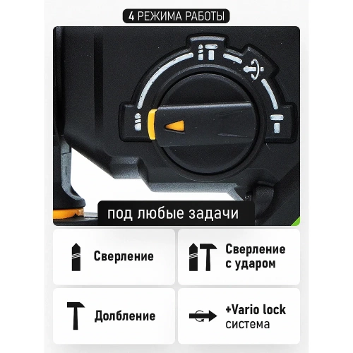 Перфоратор аккумуляторный бесщеточный PROCRAFT 20В 2,8 Дж, без АКБ и ЗУ PHA30 фото 5