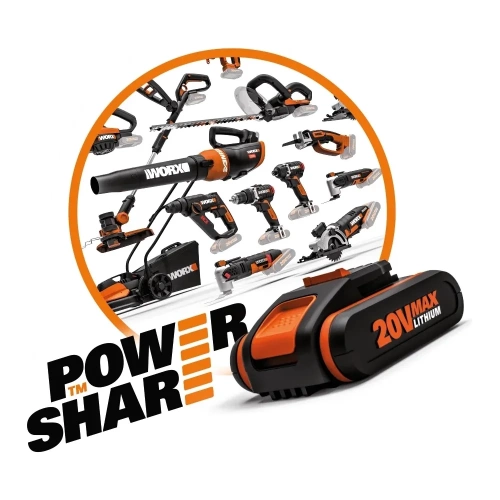 Аккумуляторная угловая шлифмашина WORX кейс WX800 фото 4